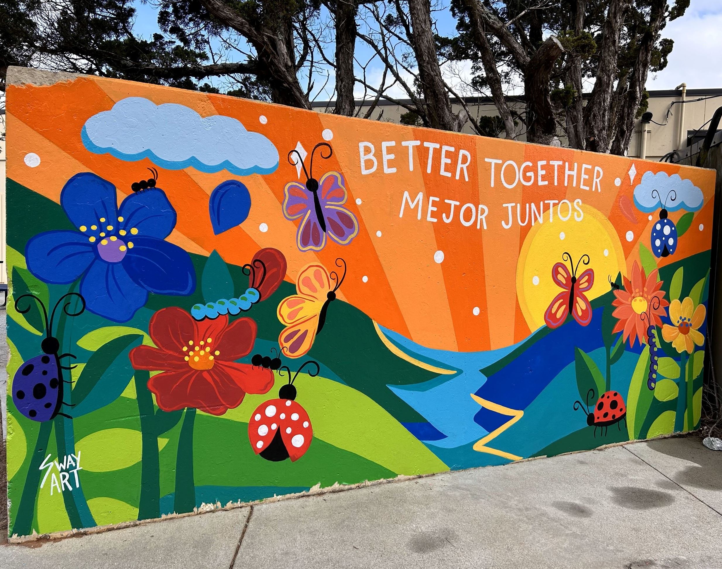 Mural at Lilburn Elementary School, fall 2024